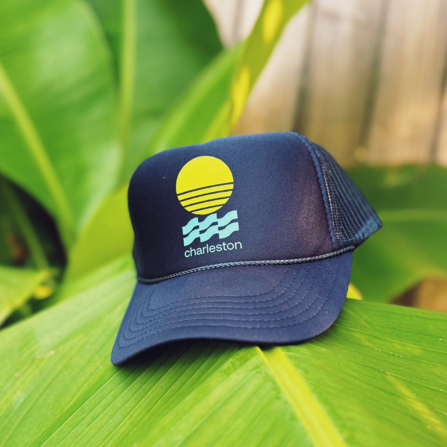 Charleston Sunset Navy Foam Trucker Hat